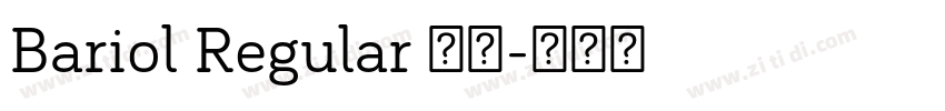 Bariol Regular 常规字体转换